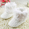 Baby Boots Crochet Knit Fleece